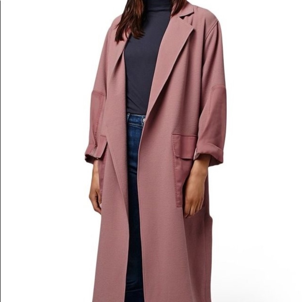 Topshop Pink Duster Coat